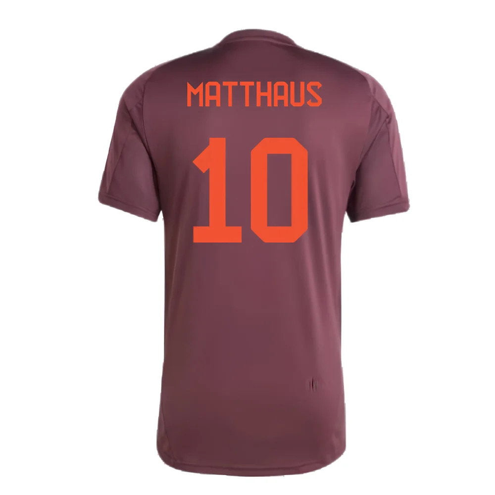 2024-2025 Bayern Munich Training Shirt (Shadow Maroon) (Matthaus 10)_2