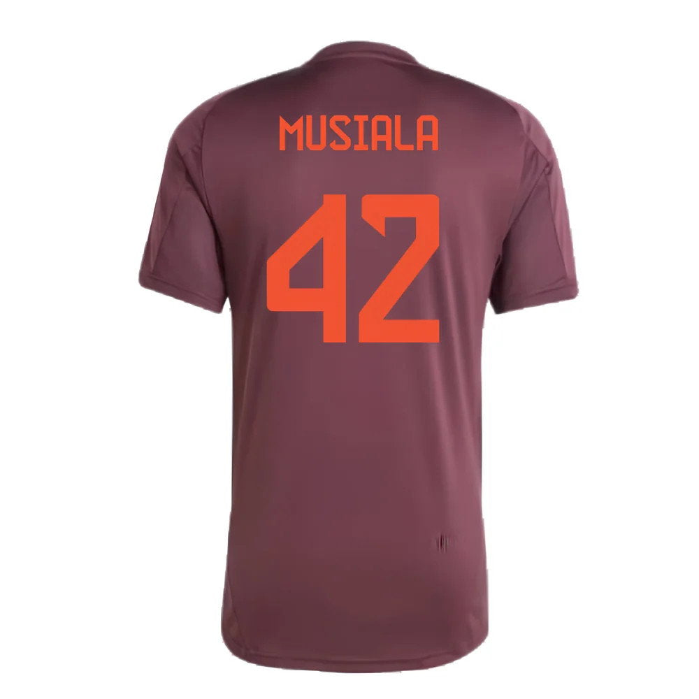 2024-2025 Bayern Munich Training Shirt (Shadow Maroon) (Musiala 42)_2