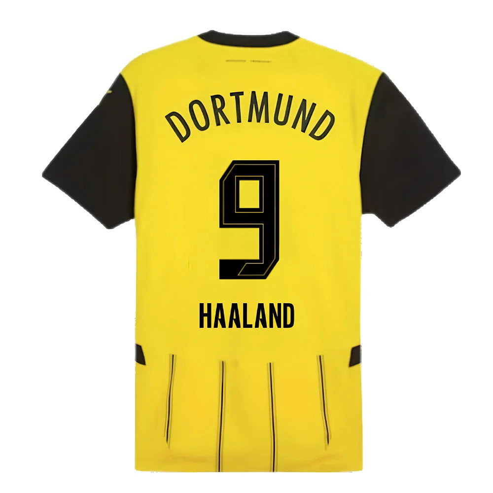 2024-2025 Borussia Dortmund Authentic Home Shirt (Haaland 9)_2