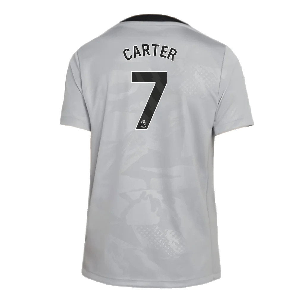 2024-2025 Chelsea Third Academy Pre-Match Shirt (Grey) - Kids (Carter 7)_2