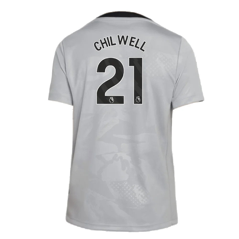 2024-2025 Chelsea Third Academy Pre-Match Shirt (Grey) - Kids (Chilwell 21)_2