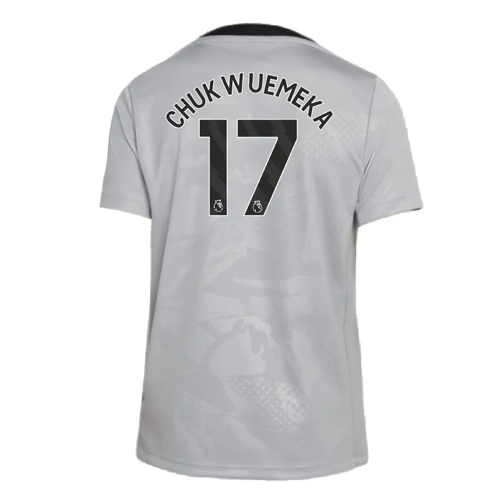 2024-2025 Chelsea Third Academy Pre-Match Shirt (Grey) - Kids (Chukwuemeka 17)_2