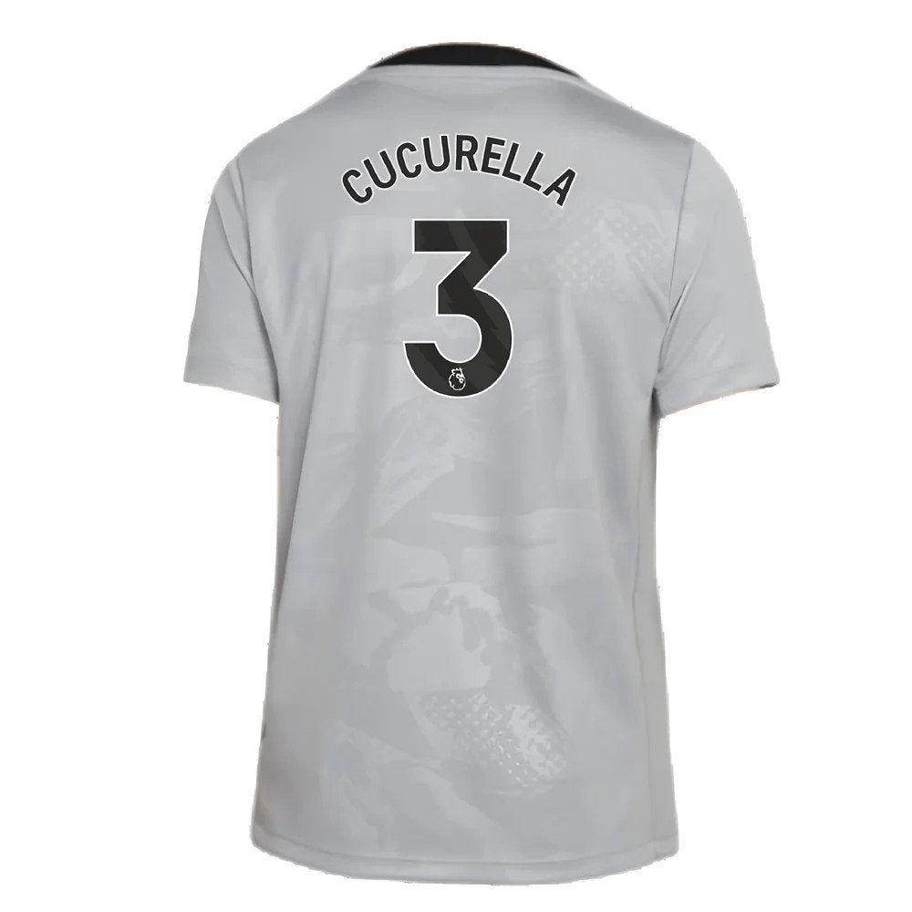 2024-2025 Chelsea Third Academy Pre-Match Shirt (Grey) - Kids (Cucurella 3)_2