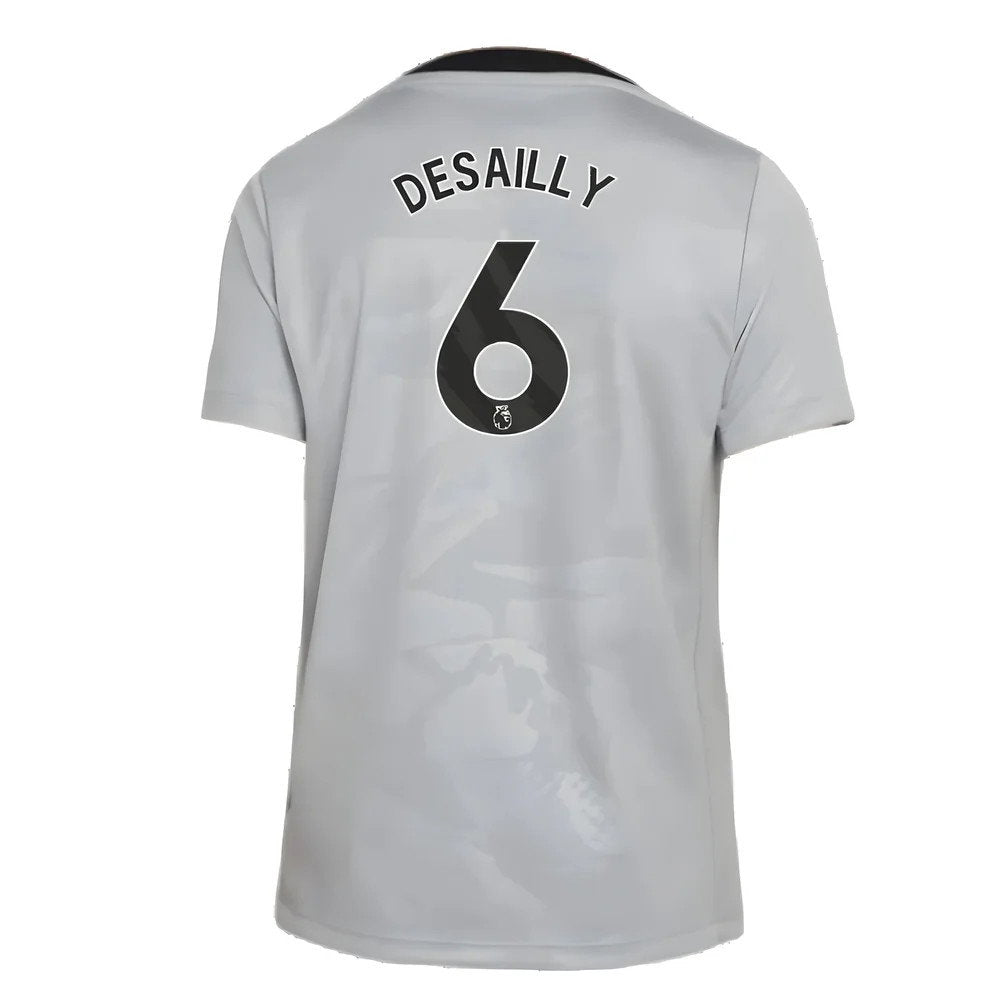 2024-2025 Chelsea Third Academy Pre-Match Shirt (Grey) - Kids (Desailly 6)_2
