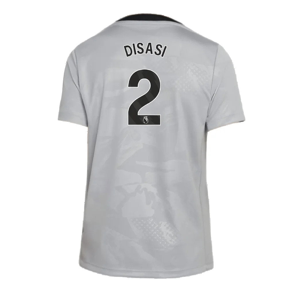2024-2025 Chelsea Third Academy Pre-Match Shirt (Grey) - Kids (Disasi 2)_2