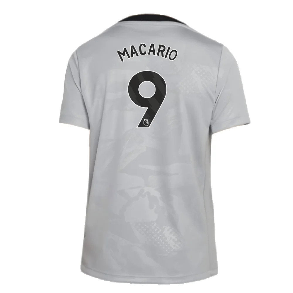 2024-2025 Chelsea Third Academy Pre-Match Shirt (Grey) - Kids (Macario 9)_2