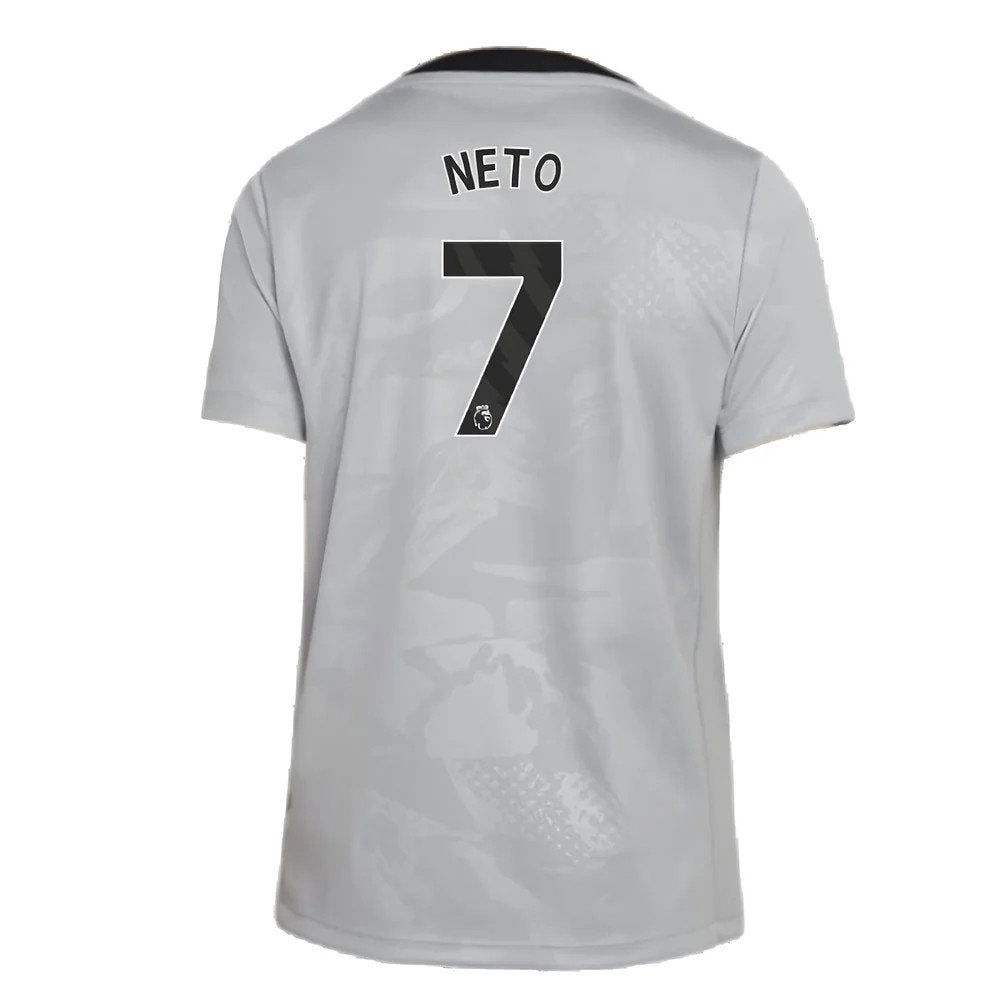 2024-2025 Chelsea Third Academy Pre-Match Shirt (Grey) - Kids (Neto 7)_2