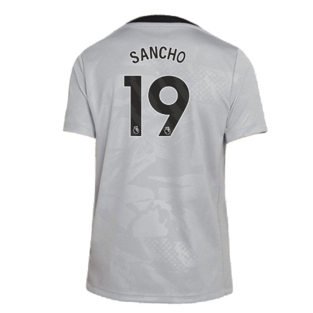 2024-2025 Chelsea Third Academy Pre-Match Shirt (Grey) - Kids (Sancho 19)_2