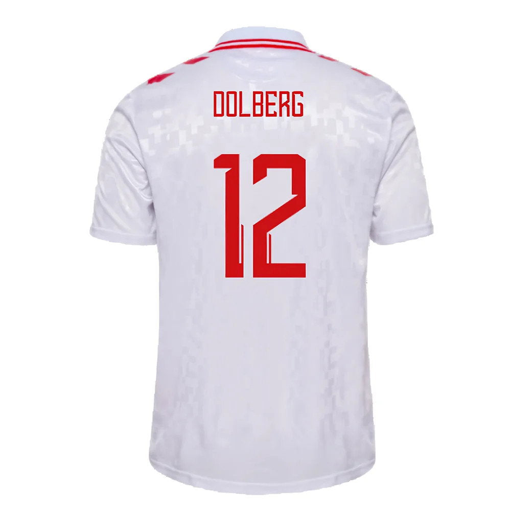 2024-2025 Denmark Away Shirt (Dolberg 12)_2