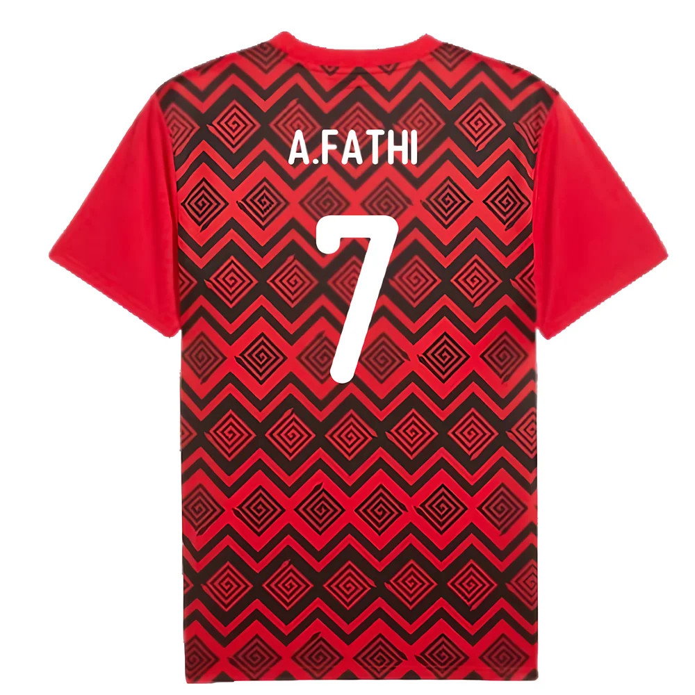 2024-2025 Egypt Prematch SS Jersey (Red) (A.Fathi 7)_2