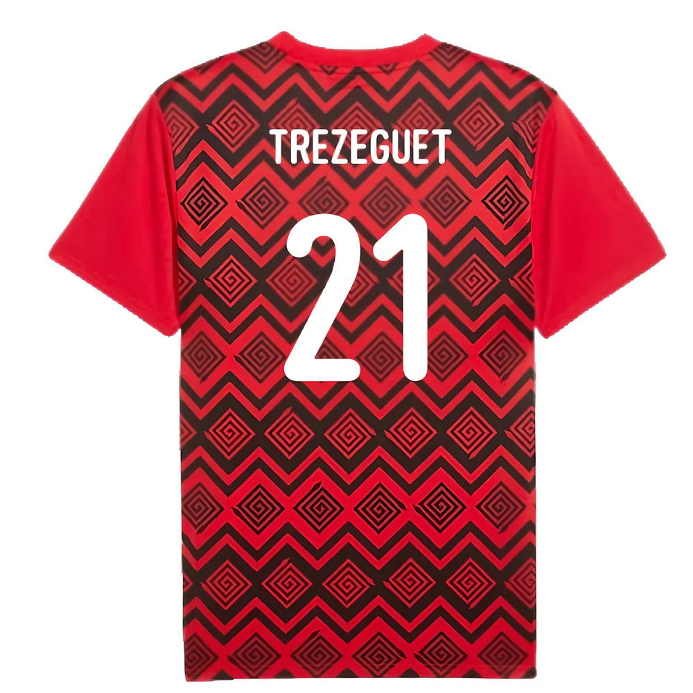 2024-2025 Egypt Prematch SS Jersey (Red) (Trezeguet 21)_2