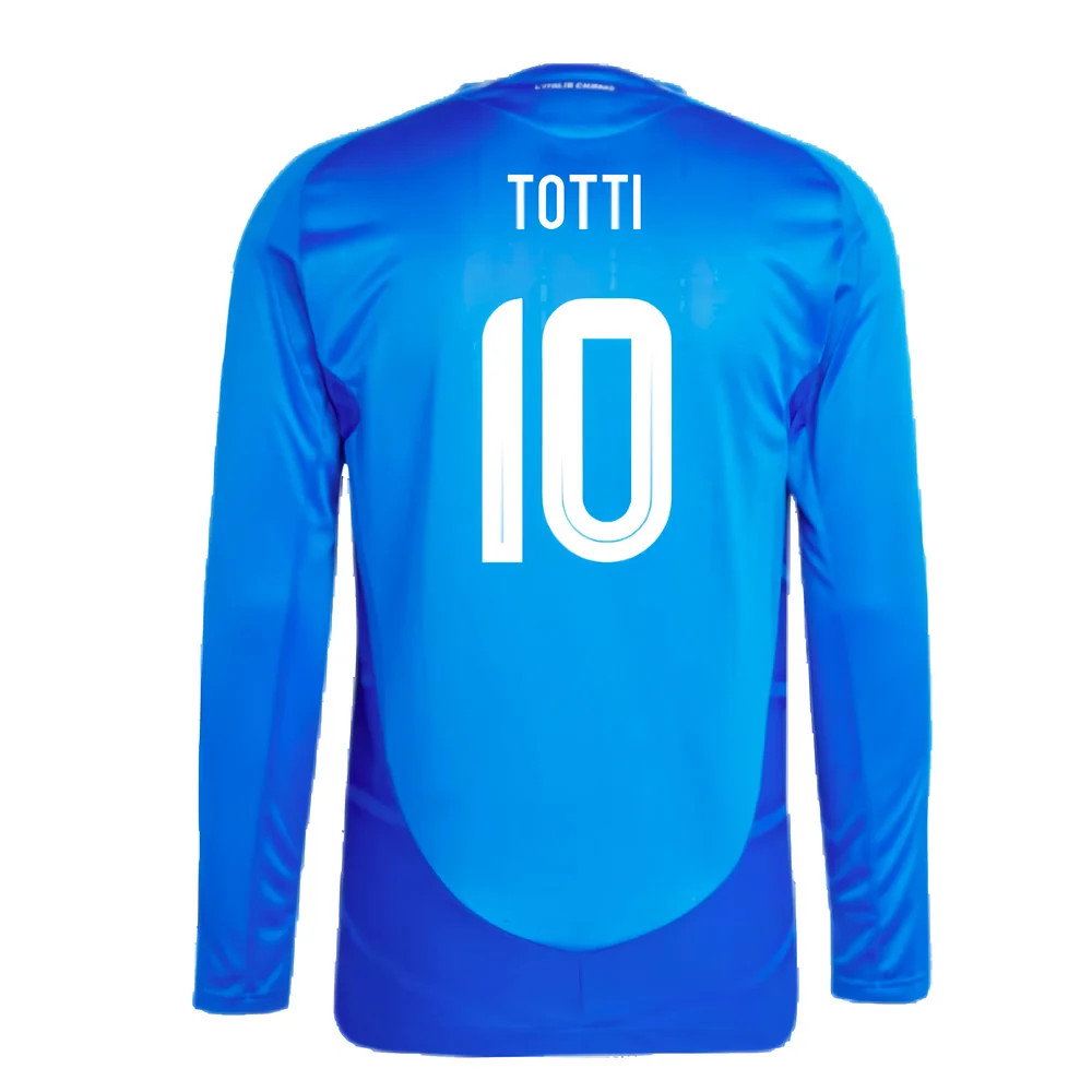 2024-2025 Italy Authentic Long Sleeve Home Shirt (TOTTI 10)_2