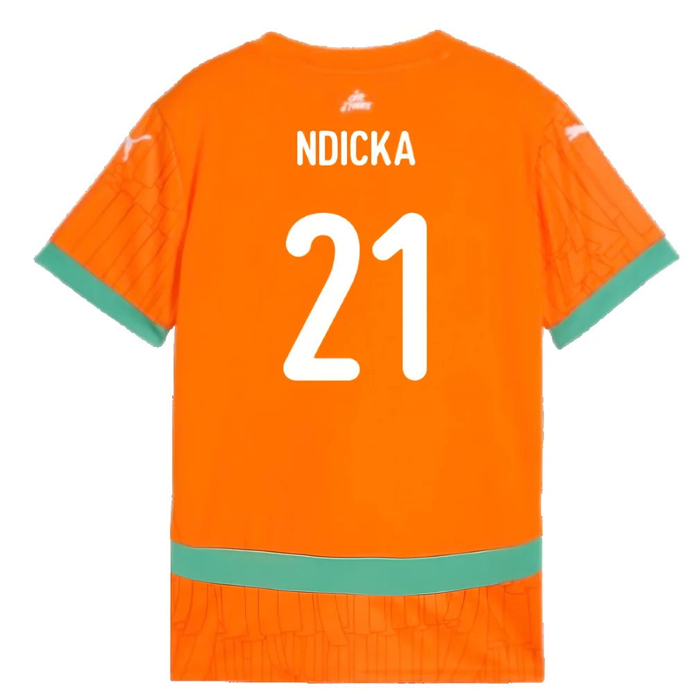 2024-2025 Ivory Coast Home Shirt (Kids) (Ndicka 21)_2