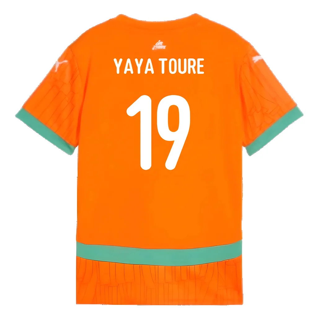 2024-2025 Ivory Coast Home Shirt (Kids) (Yaya Toure 19)_2