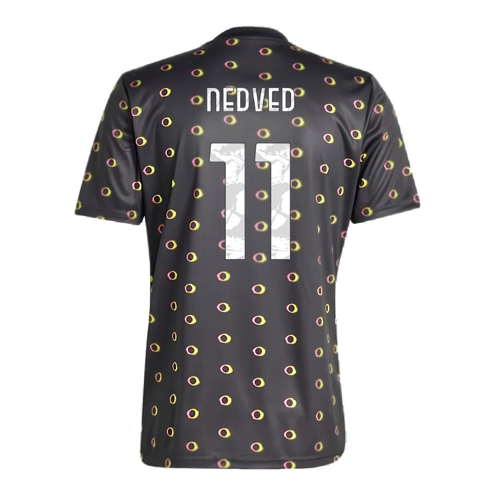 2024-2025 Juventus Pre-Match Shirt (Black) (Nedved 11)_2