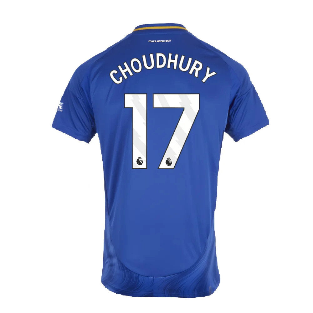 2024-2025 Leicester City Home Shirt (Kids) (Choudhury 17)_2