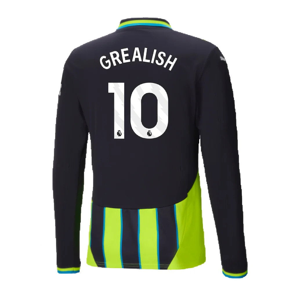 2024-2025 Man City Away Long Sleeve Shirt (Grealish 10)_2