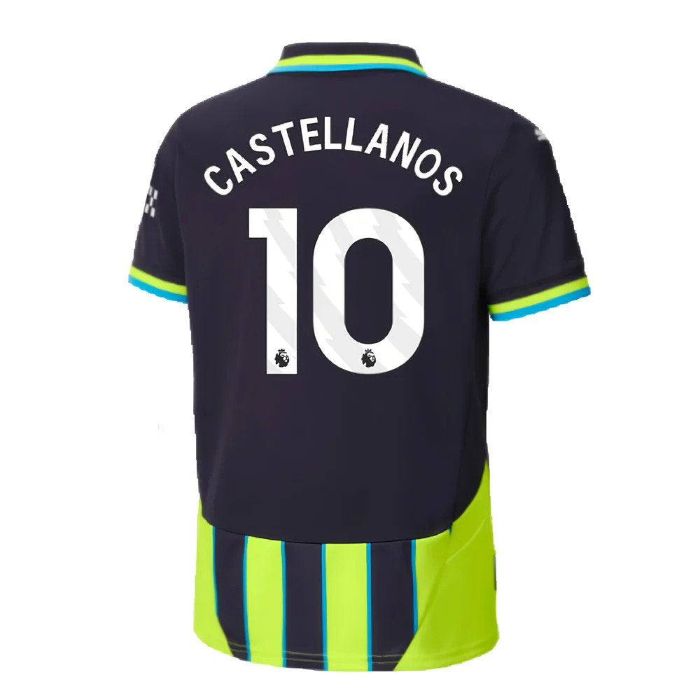 2024-2025 Man City Away Shirt (Kids) (Castellanos 10)_2