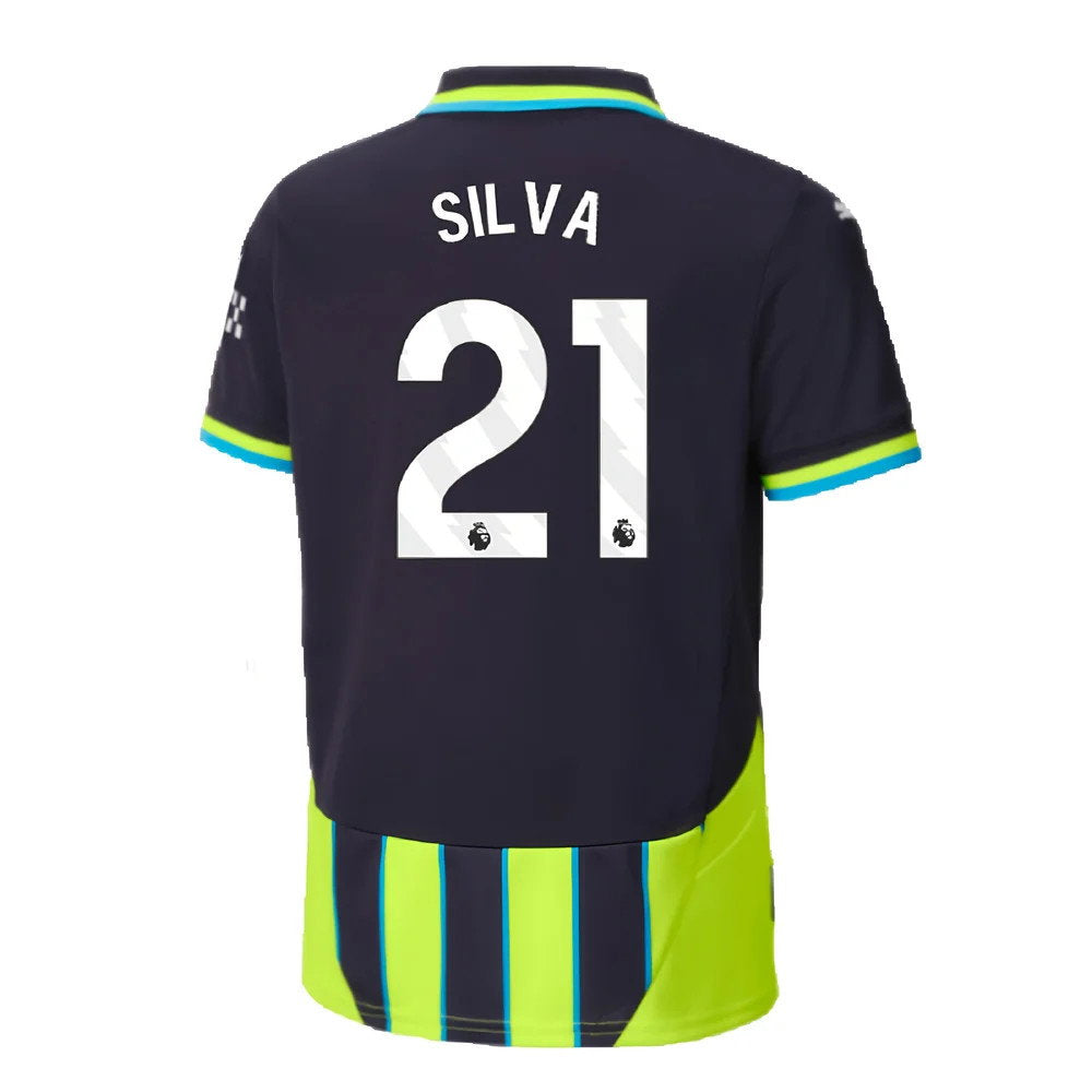 2024-2025 Man City Away Shirt (Kids) (Silva 21)_2
