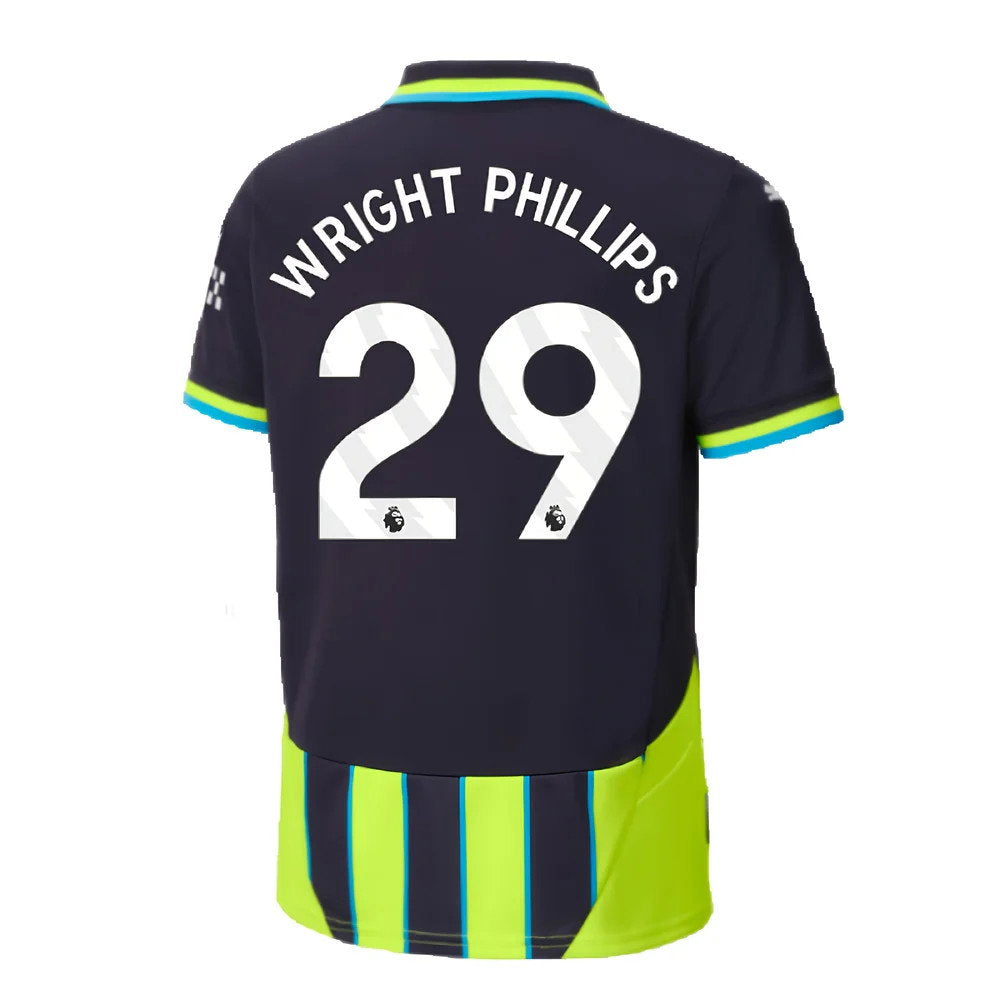 2024-2025 Man City Away Shirt (Kids) (Wright Phillips 29)_2