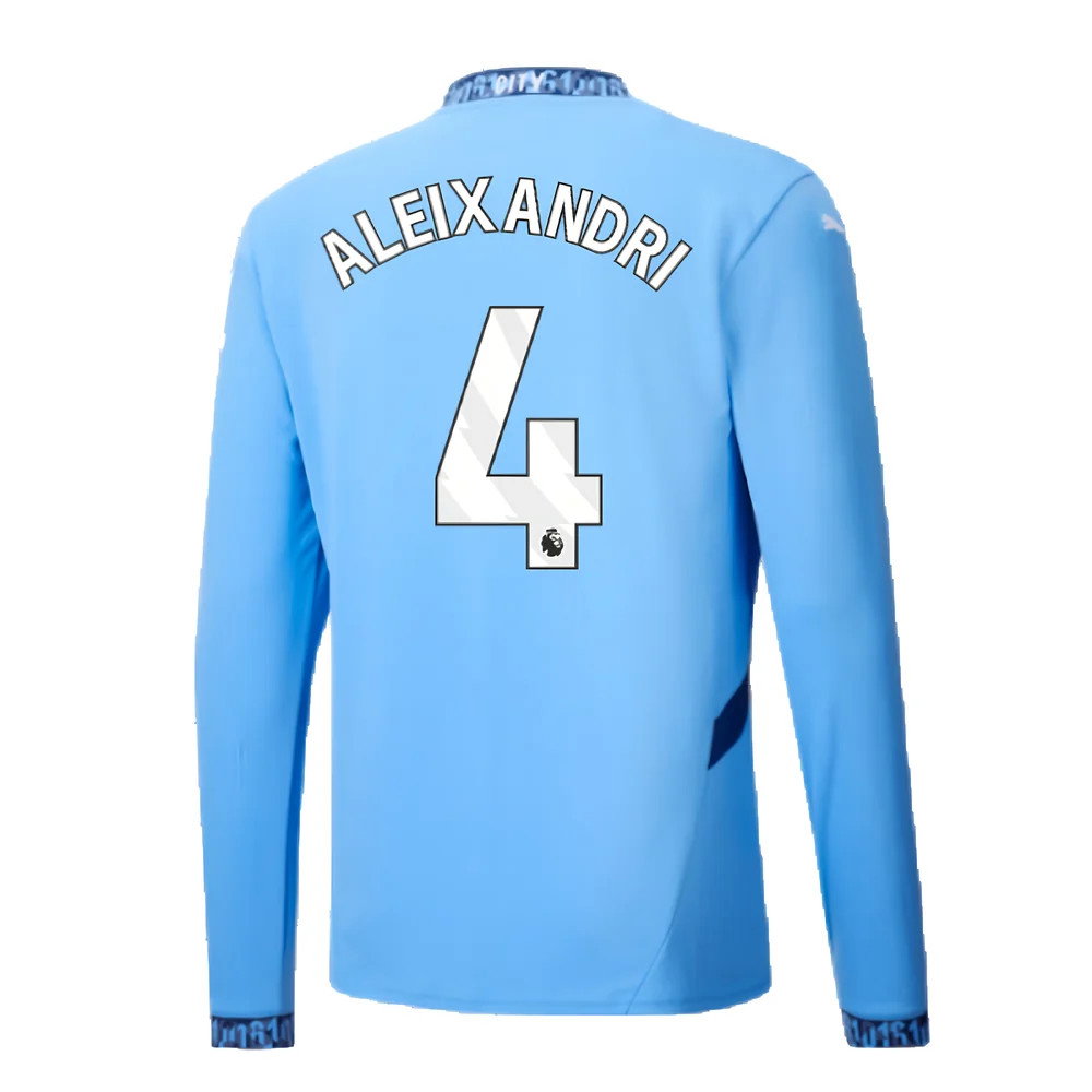 2024-2025 Man City Home Long Sleeve Shirt (Aleixandri 4)_2