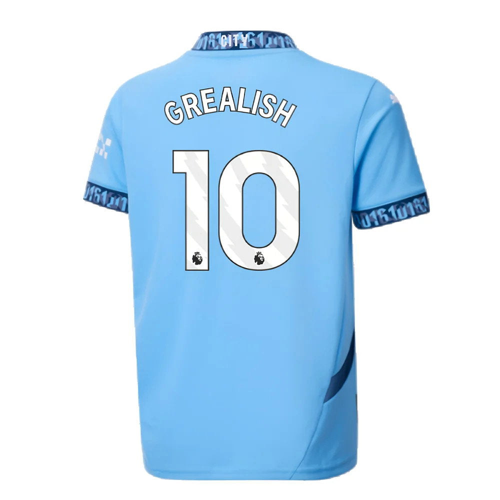 2024-2025 Man City Home Shirt (Kids) (Grealish 10)_2