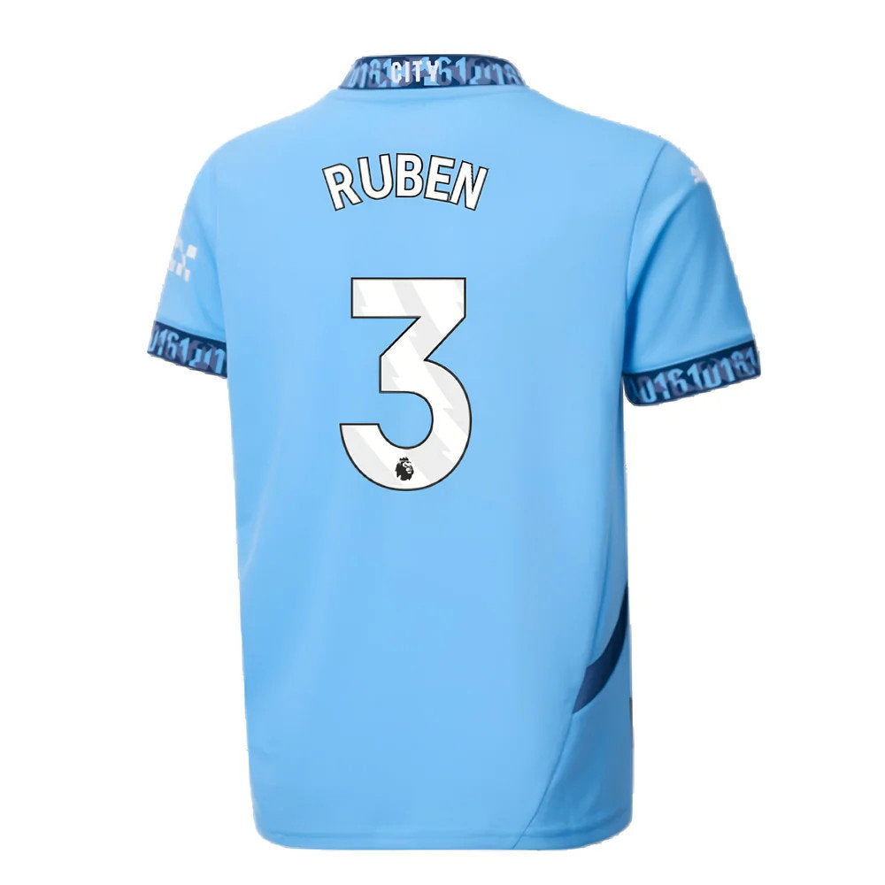 2024-2025 Man City Home Shirt (Kids) (Ruben 3)_2