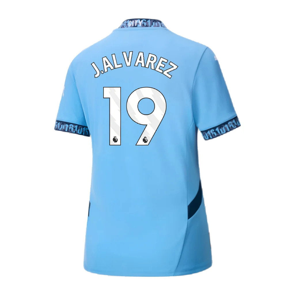 2024-2025 Man City Home Shirt (Womens) (J.Alvarez 19)_2