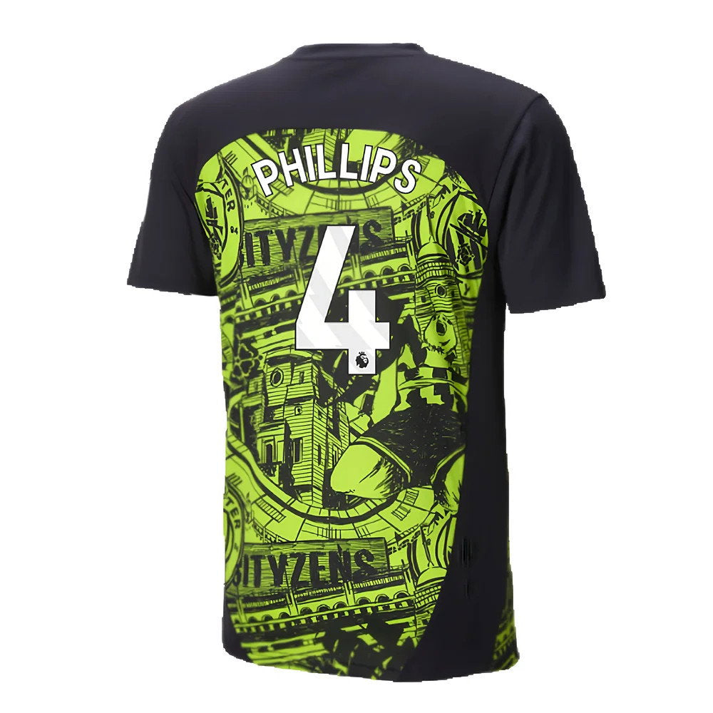2024-2025 Man City Pre-Match Shirt (Yellow Glow) (Phillips 4)_2