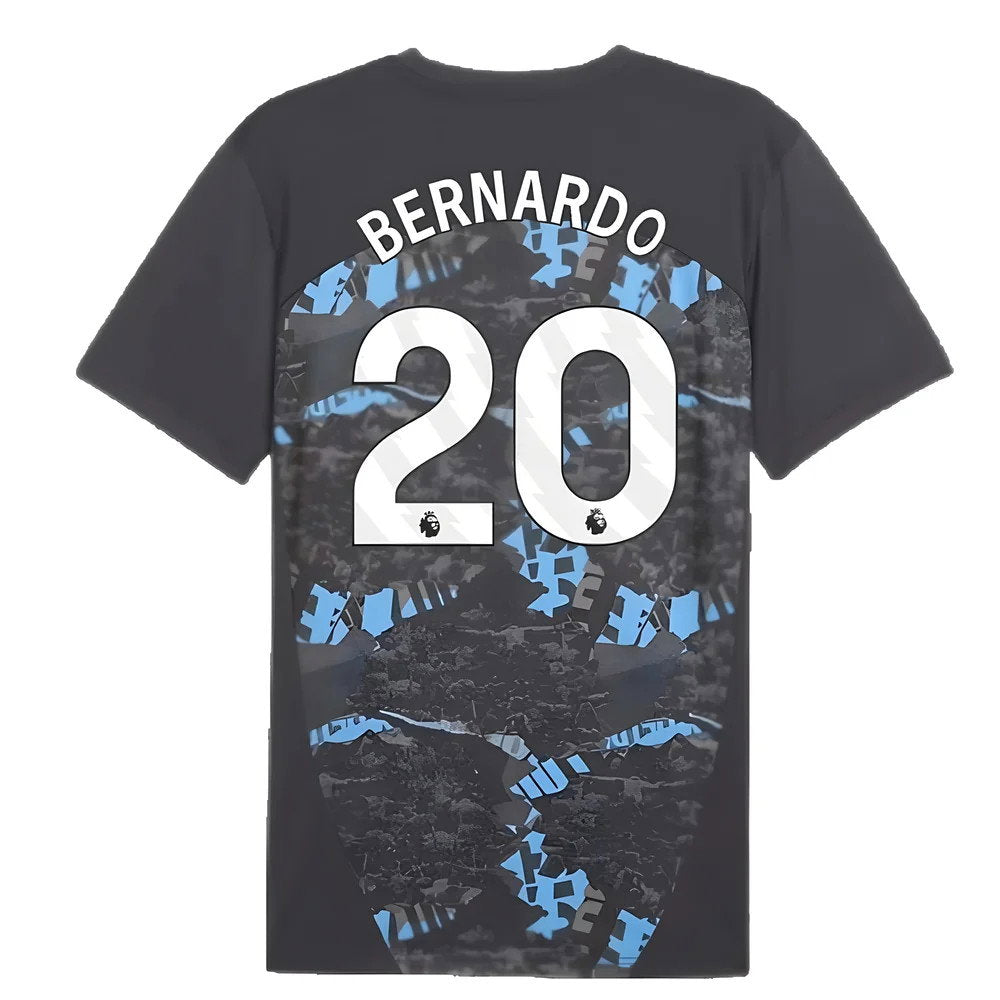 2024-2025 Man City Prematch SS Jersey (Strong Gray) (Bernardo 20)_2