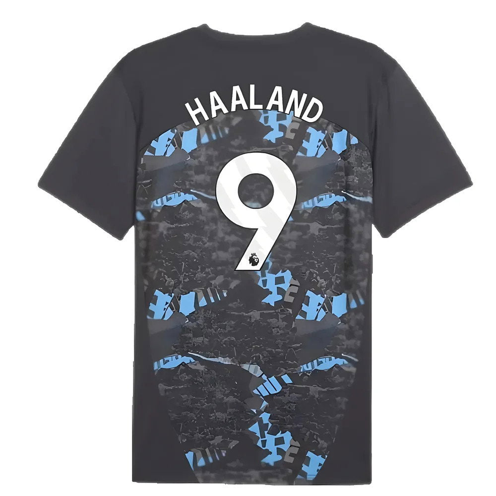 2024-2025 Man City Prematch SS Jersey (Strong Gray) (Haaland 9)_2