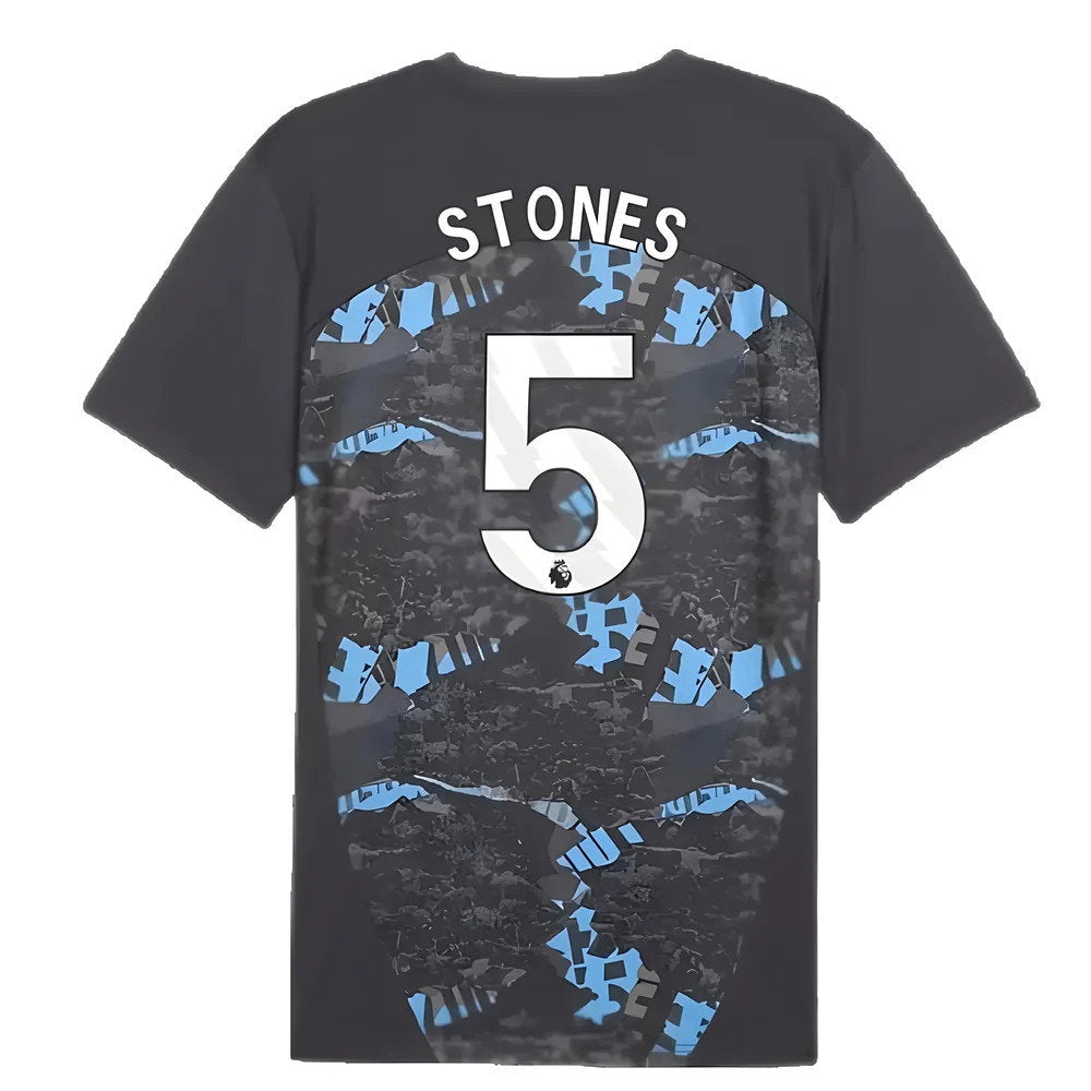 2024-2025 Man City Prematch SS Jersey (Strong Gray) (Stones 5)_2