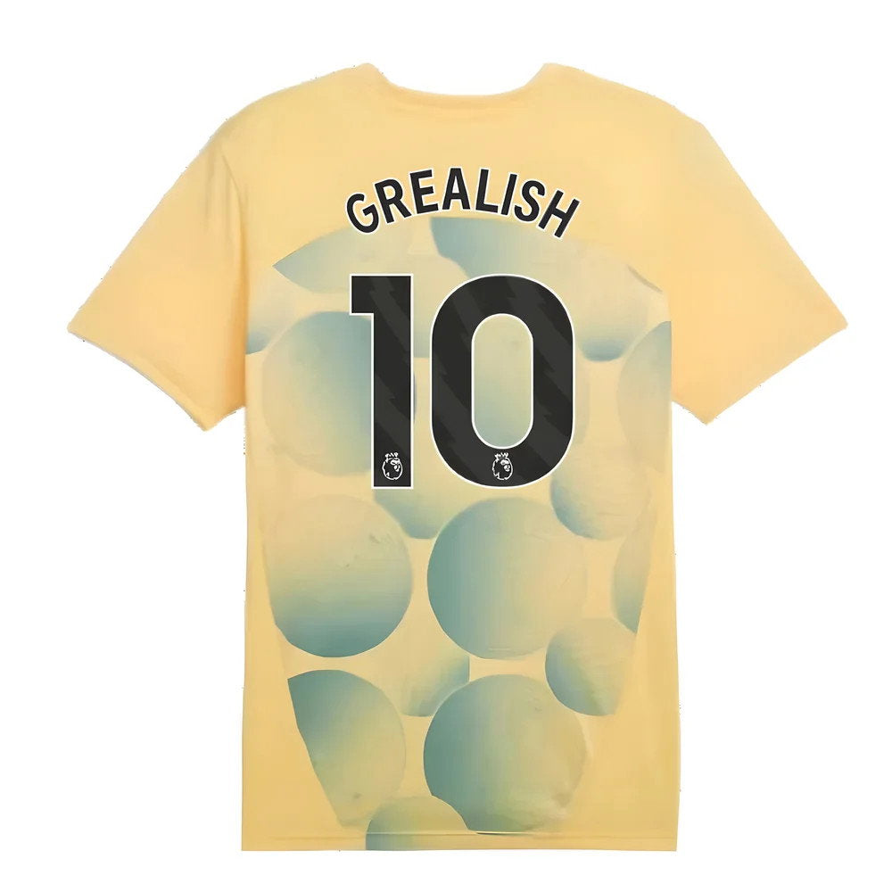2024-2025 Man City Prematch SS Shirt (Flaxen) (Grealish 10)_2