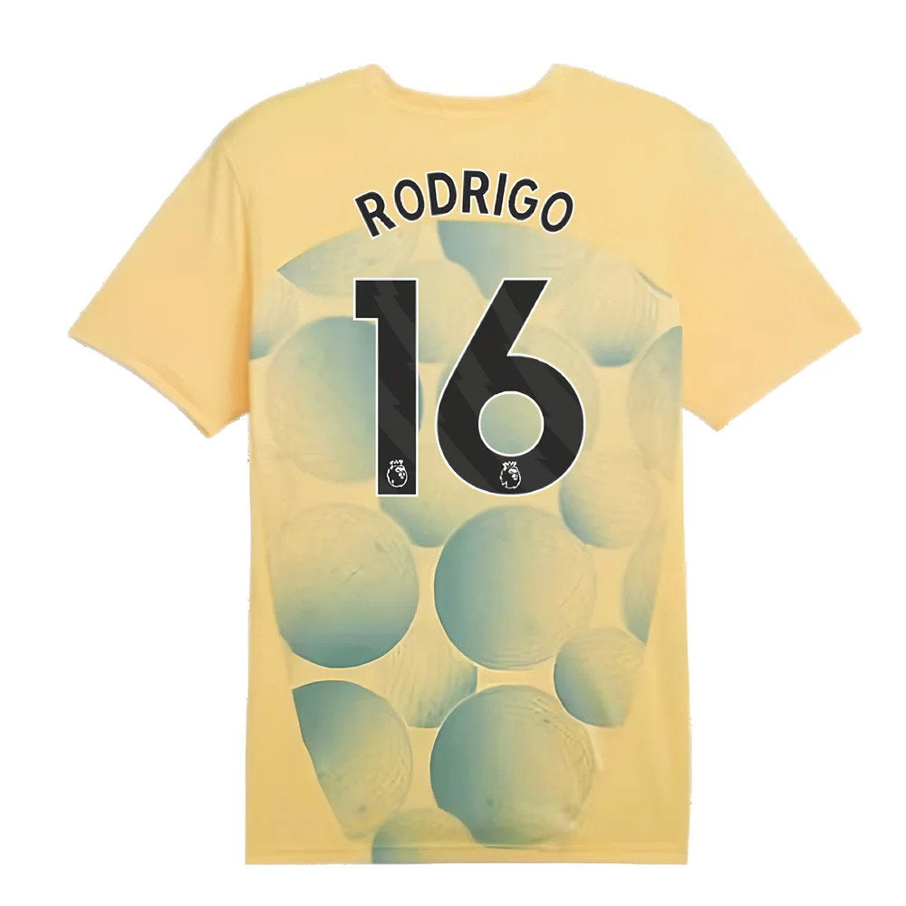 2024-2025 Man City Prematch SS Shirt (Flaxen) (Rodrigo 16)_2