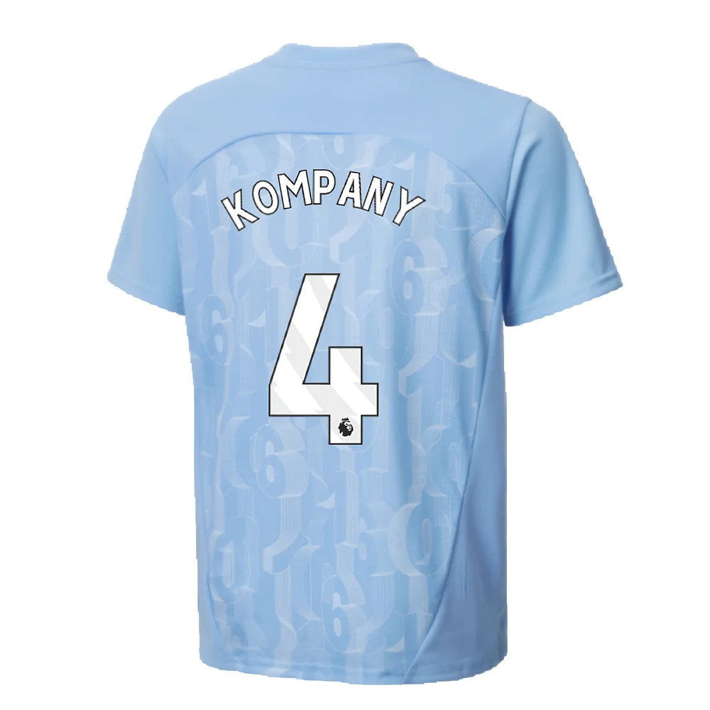 2024-2025 Man City Prematch SS Shirt (Light Blue) - Kids (Kompany 4)_2