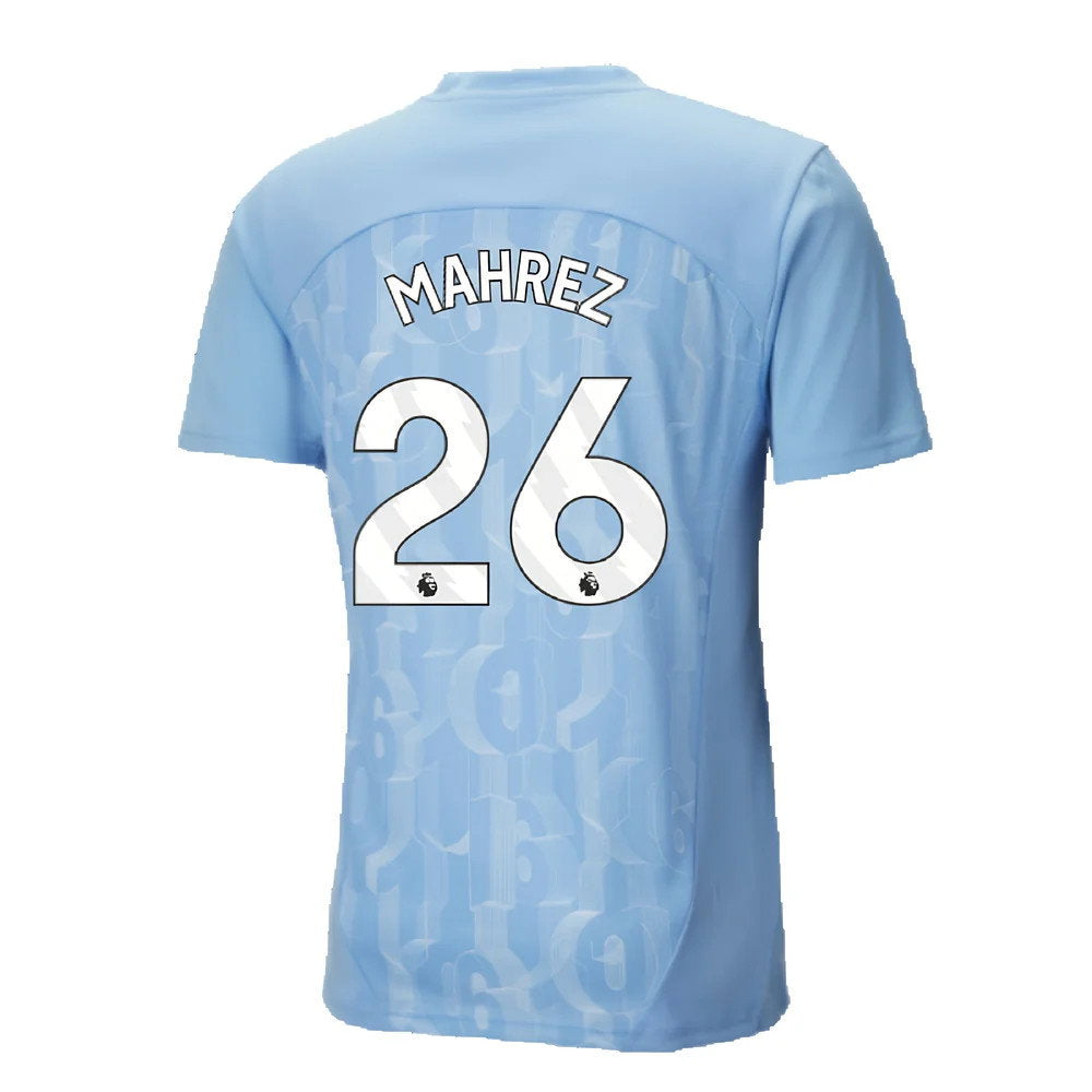2024-2025 Man City Prematch SS Shirt (Light Blue) (Mahrez 26)_2