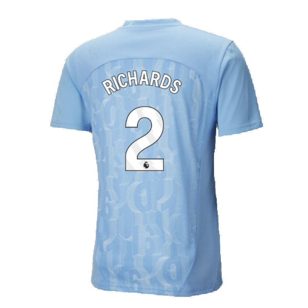 2024-2025 Man City Prematch SS Shirt (Light Blue) (Richards 2)_2