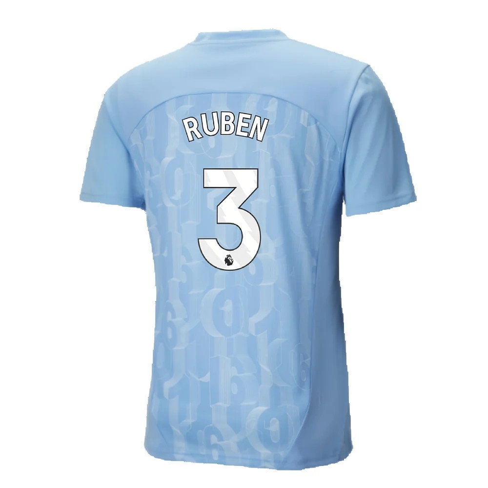 2024-2025 Man City Prematch SS Shirt (Light Blue) (Ruben 3)_2