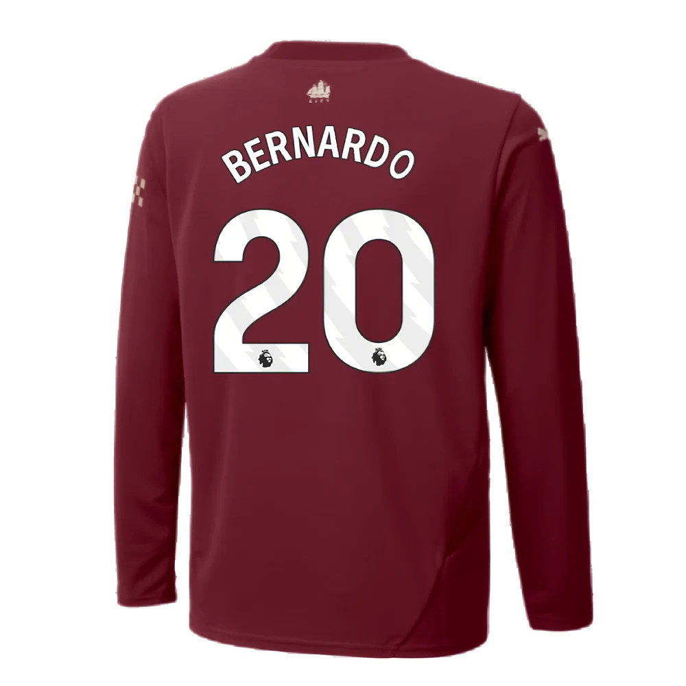 2024-2025 Man City Third Long Sleeve Shirt (Kids) (Bernardo 20)_2