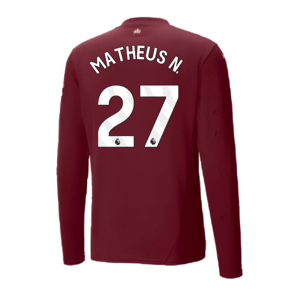 2024-2025 Man City Third Long Sleeve Shirt (Matheus N. 27)_2