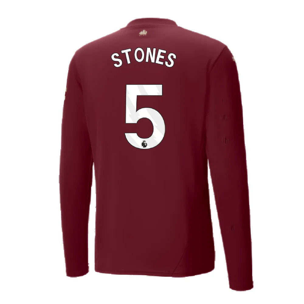 2024-2025 Man City Third Long Sleeve Shirt (Stones 5)_2
