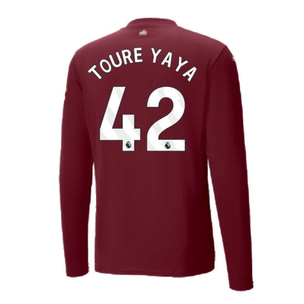 2024-2025 Man City Third Long Sleeve Shirt (Toure Yaya 42)_2