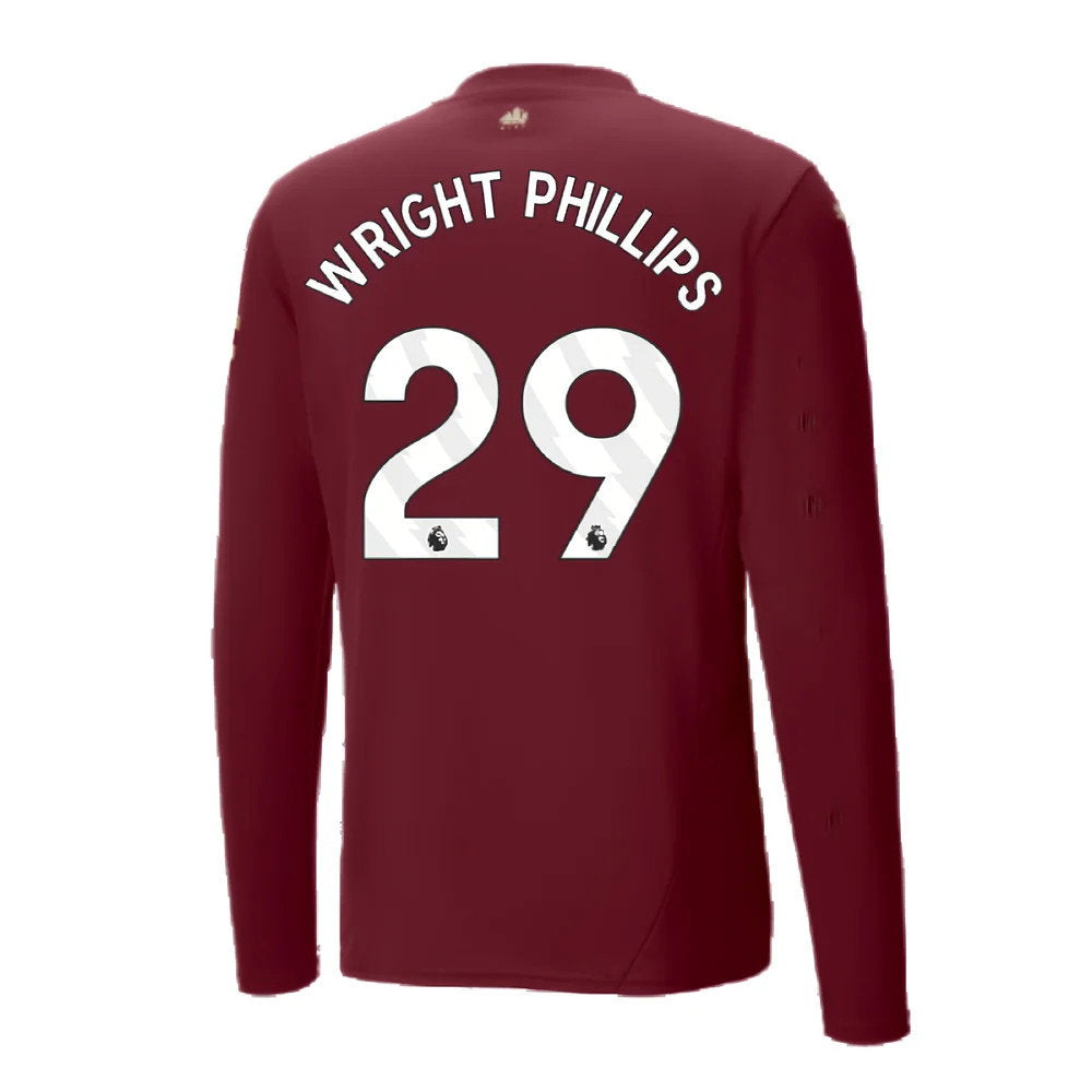 2024-2025 Man City Third Long Sleeve Shirt (Wright Phillips 29)_2