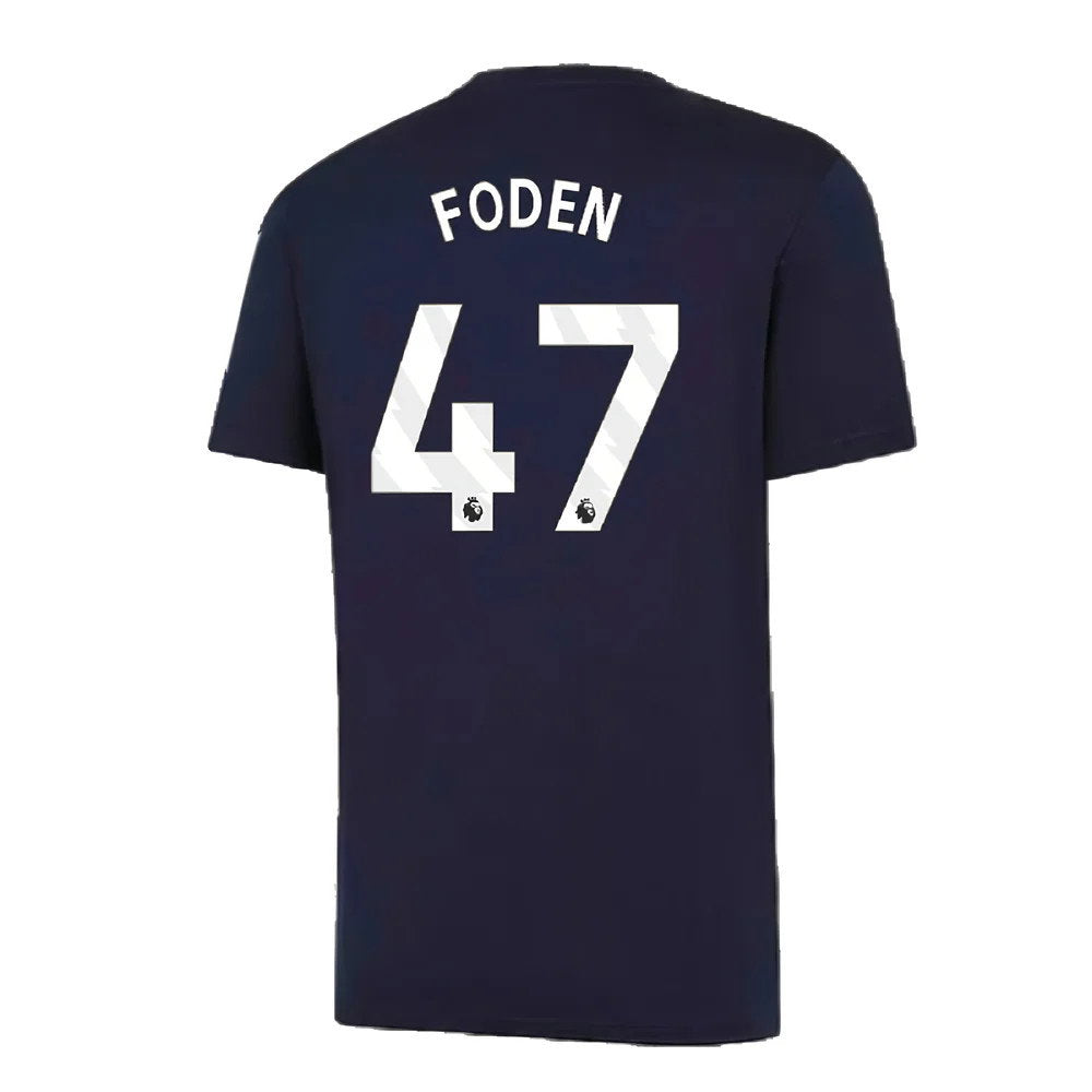 2024-2025 Man City Training Shirt (Inky Blue) - Kids (Foden 47)_2