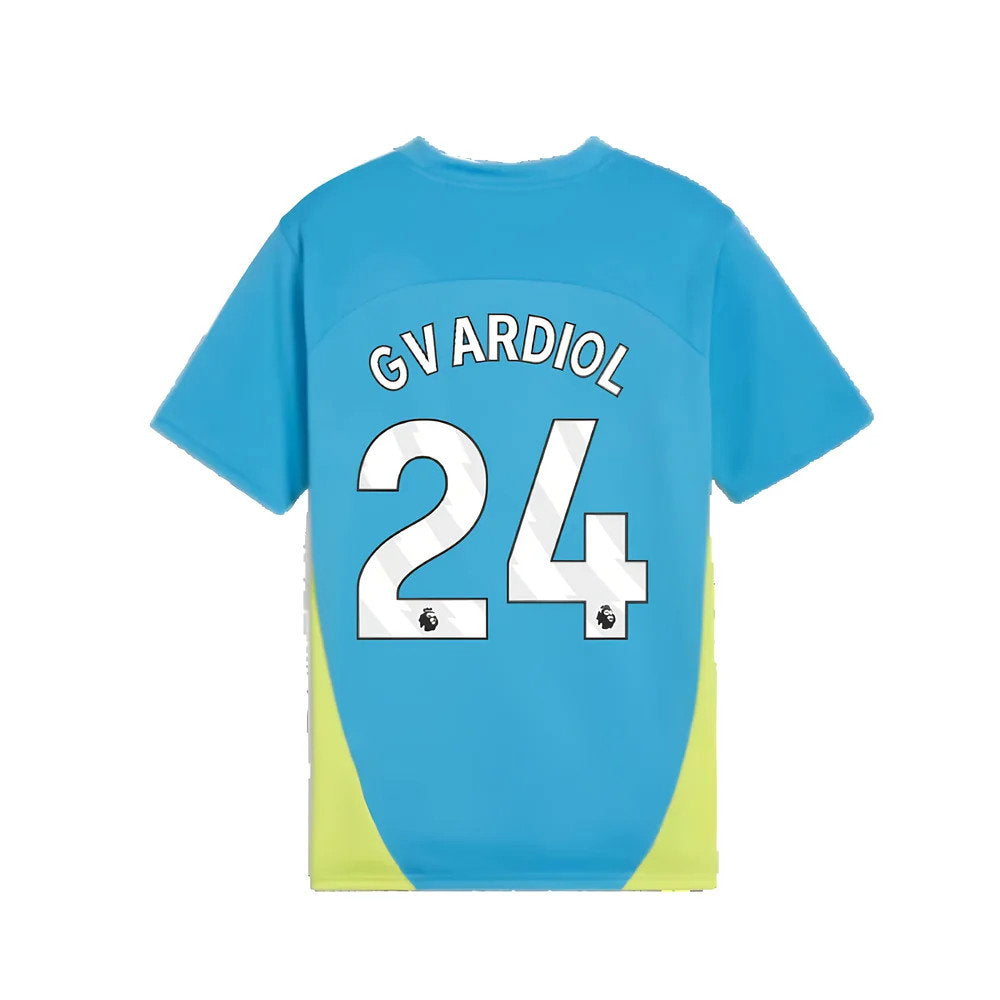 2024-2025 Man City Training Shirt (Magic Blue) - Kids (Gvardiol 24)_2