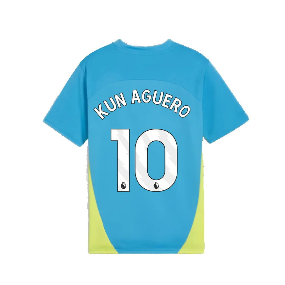 2024-2025 Man City Training Shirt (Magic Blue) - Kids (Kun Aguero 10)_2