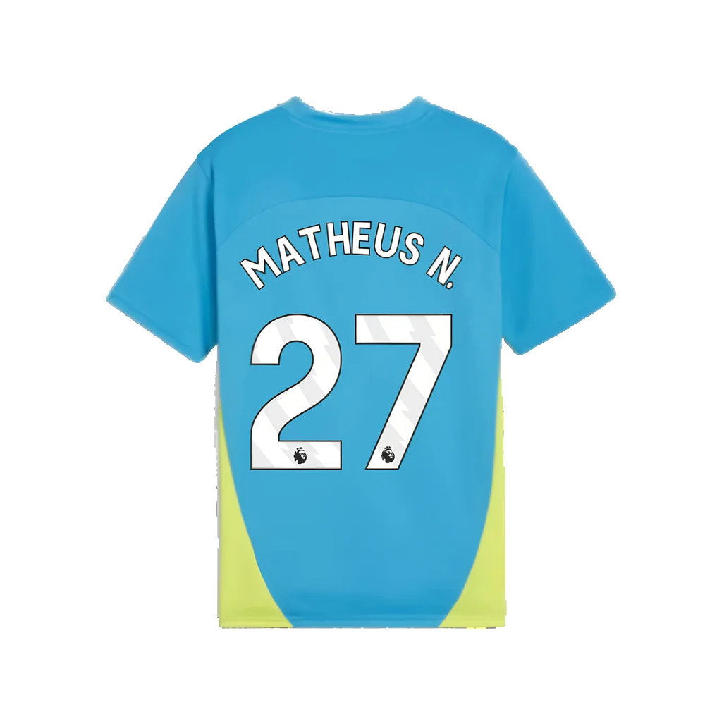 2024-2025 Man City Training Shirt (Magic Blue) - Kids (Matheus N. 27)_2