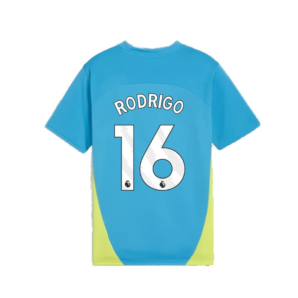 2024-2025 Man City Training Shirt (Magic Blue) - Kids (Rodrigo 16)_2