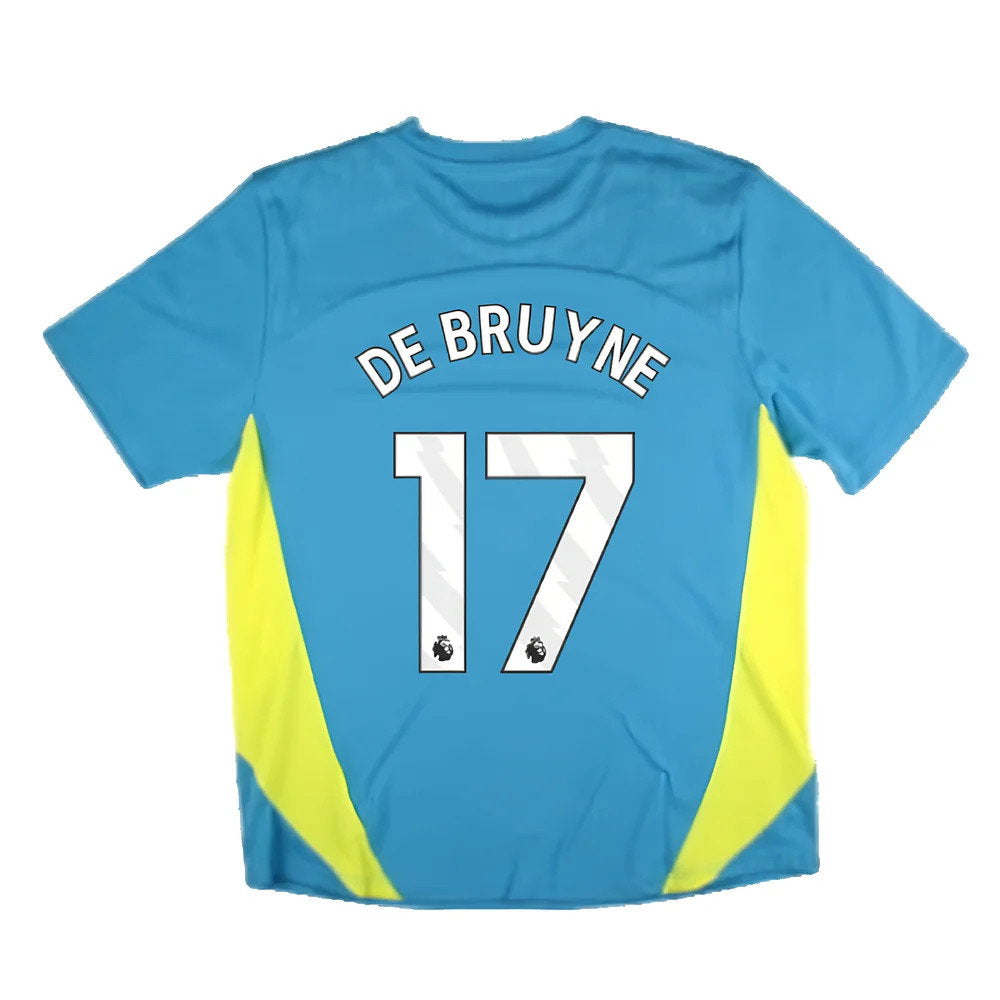 2024-2025 Man City Training Shirt Pro (Blue) (De Bruyne 17)_2
