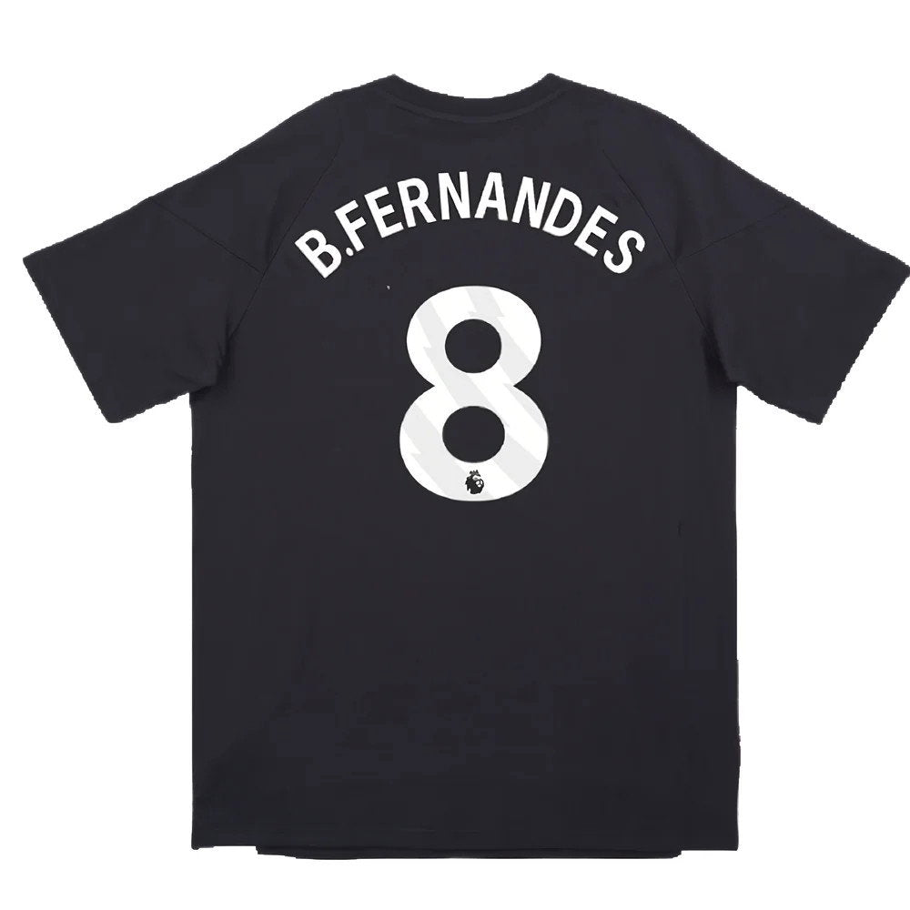2024-2025 Man Utd EU Training Tee (Carbon) (B.Fernandes 8)_2